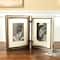 Expressions™ 2 Opening 5" x 7" Silver Hinged Frame with Mat by Studio Décor®